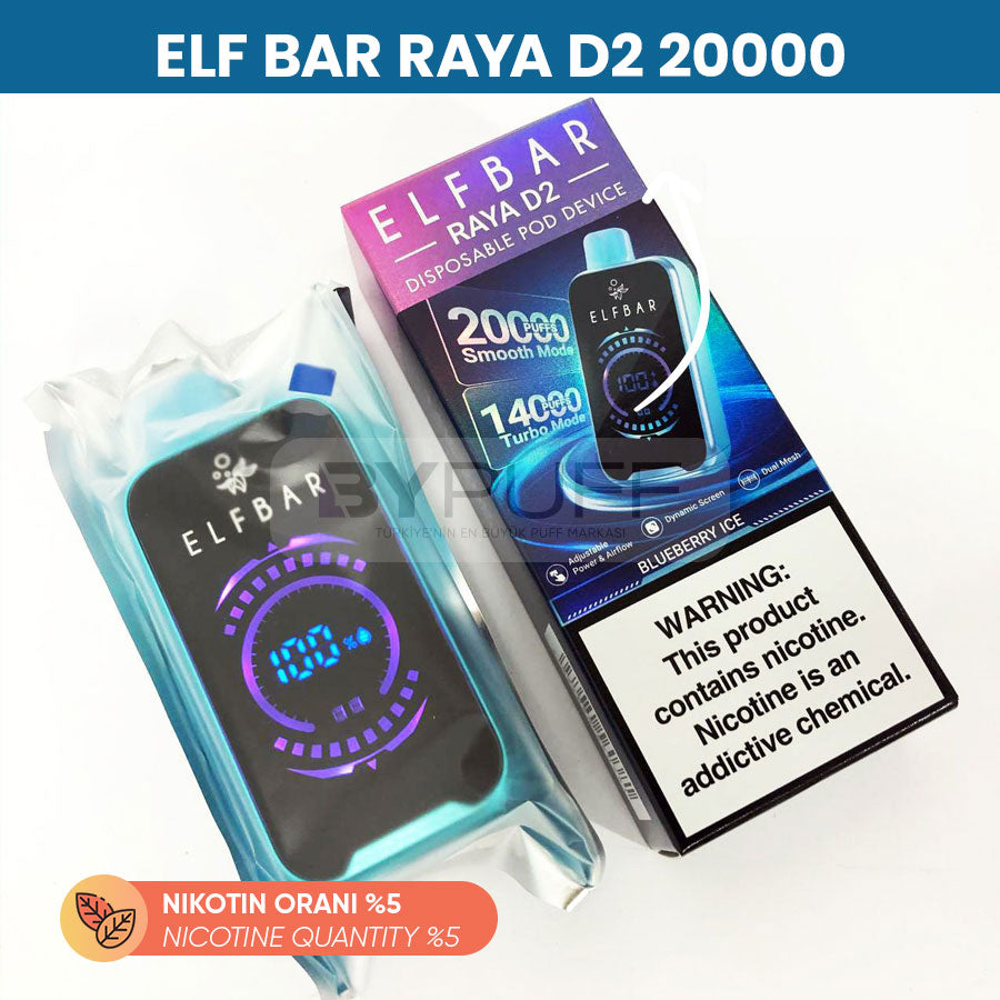 Elf Bar Raya D2 20000 Mango Peach Watermelon