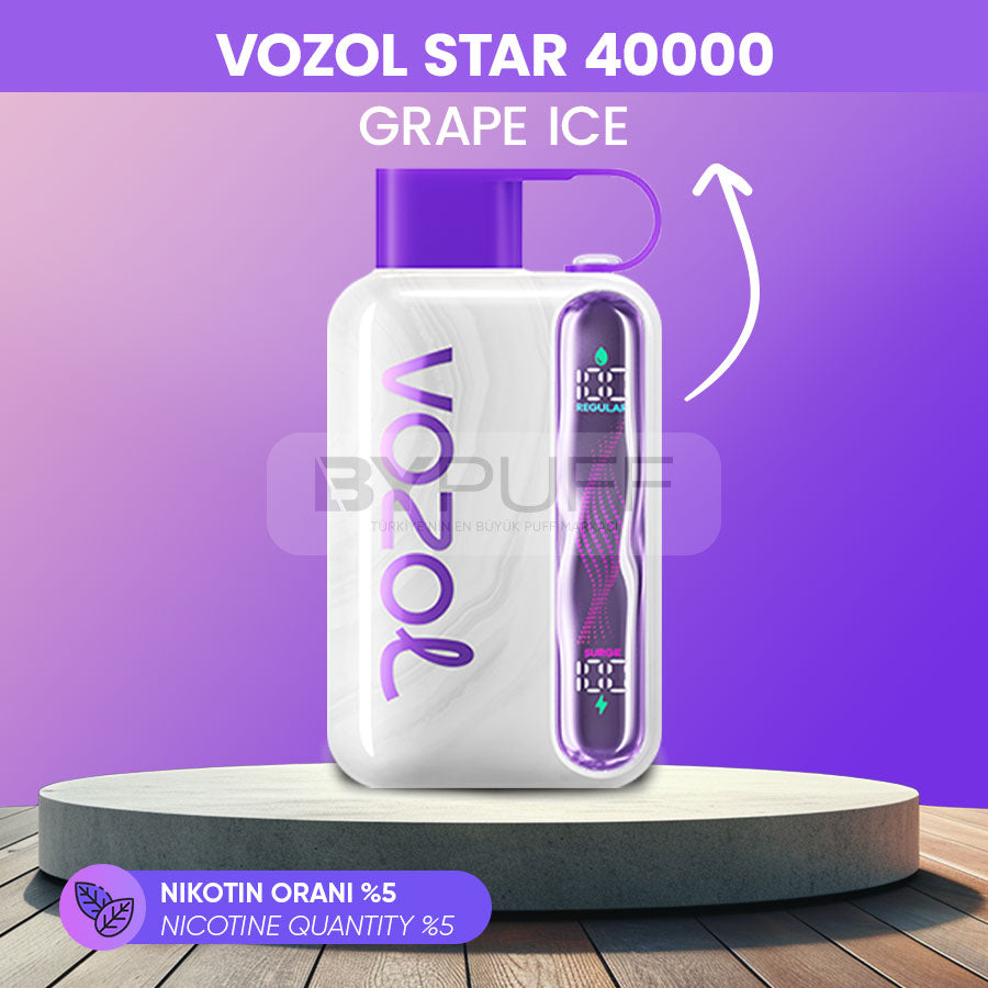 Vozol Star 40000 - Grape Ice