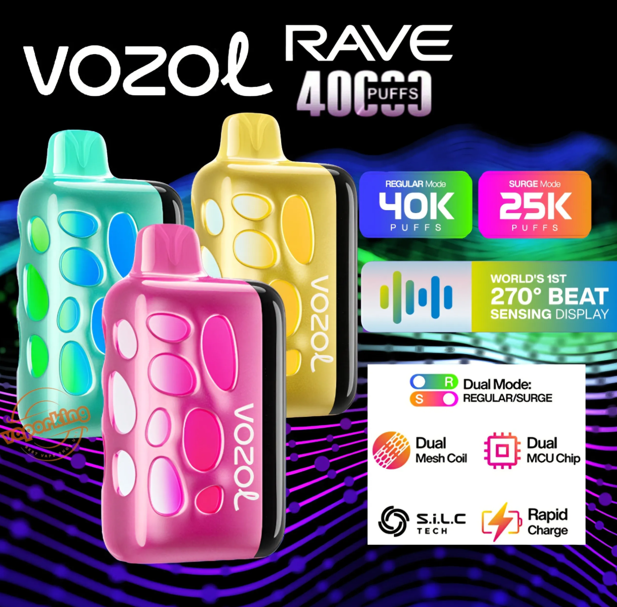 Vozol Rave 40000 – En Çok Satan Aromalar 2025