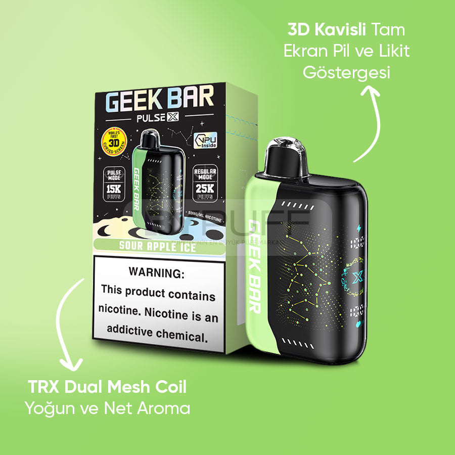 Geek Bar Pulse X 25000 Sour Apple Ice