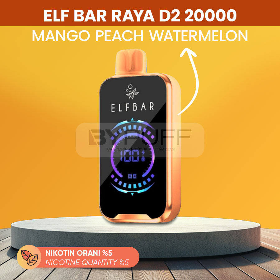 Elf Bar Raya D2 20000 Mango Peach Watermelon