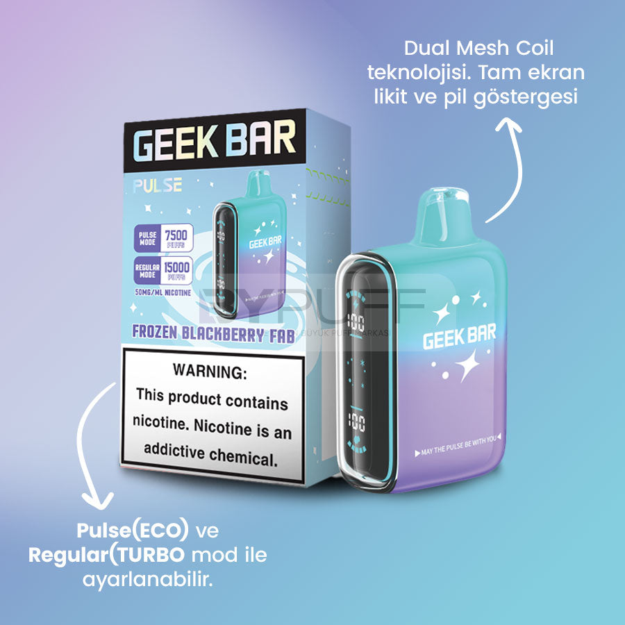 Geek Bar Pulse 15000 Frozen Blackberry Fab