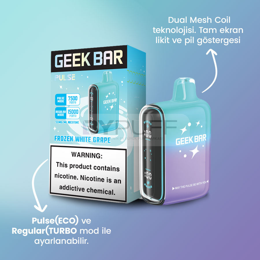 Geek Bar Pulse 15000 Frozen White Grape