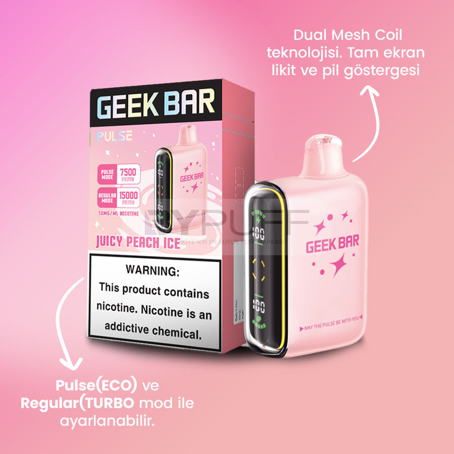 Geek Bar Pulse 15000 Juicy Peach Ice