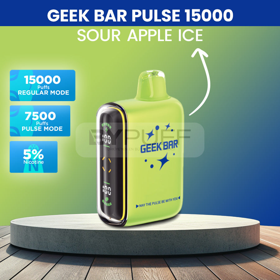 Geek Bar Pulse 15000 Sour Apple Ice