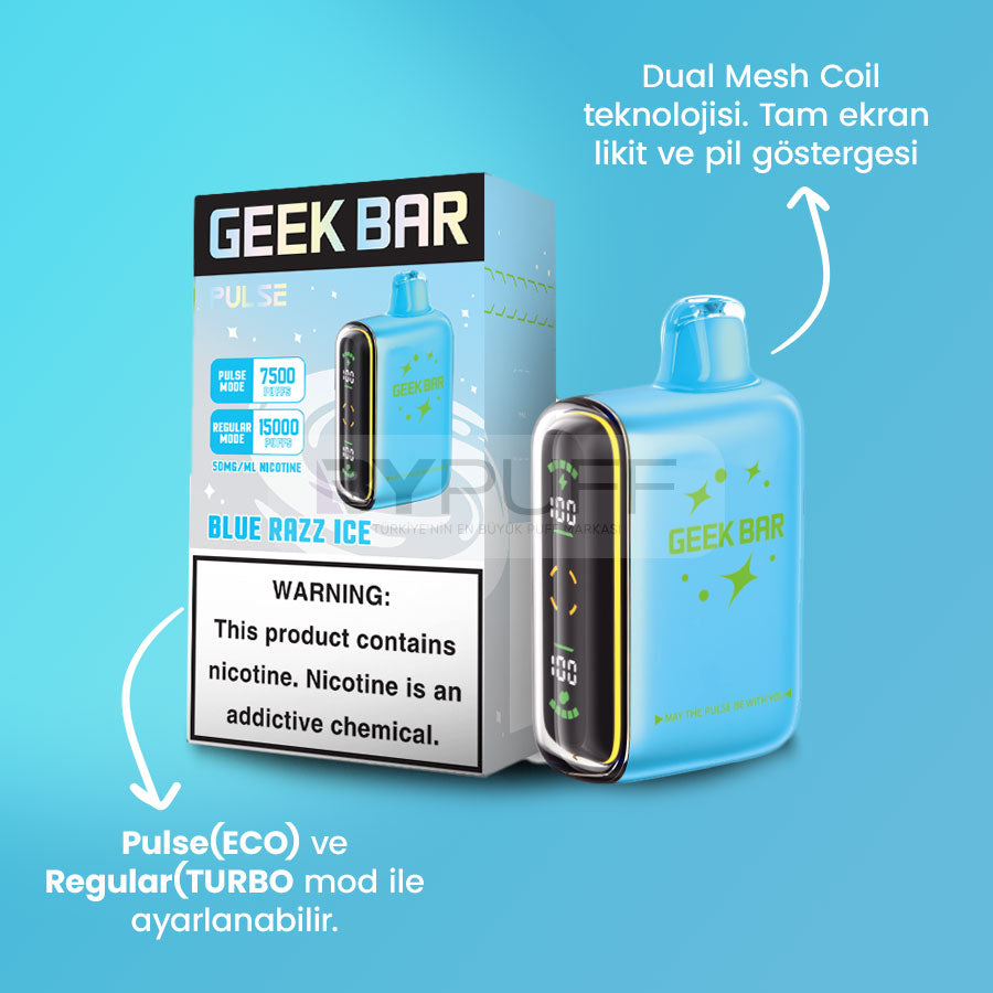 Geek Bar Pulse 15000 Blue Razz Ice