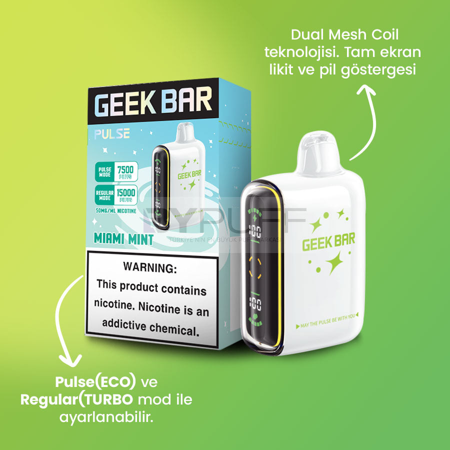 Geek Bar Pulse 15000 Miami Mint