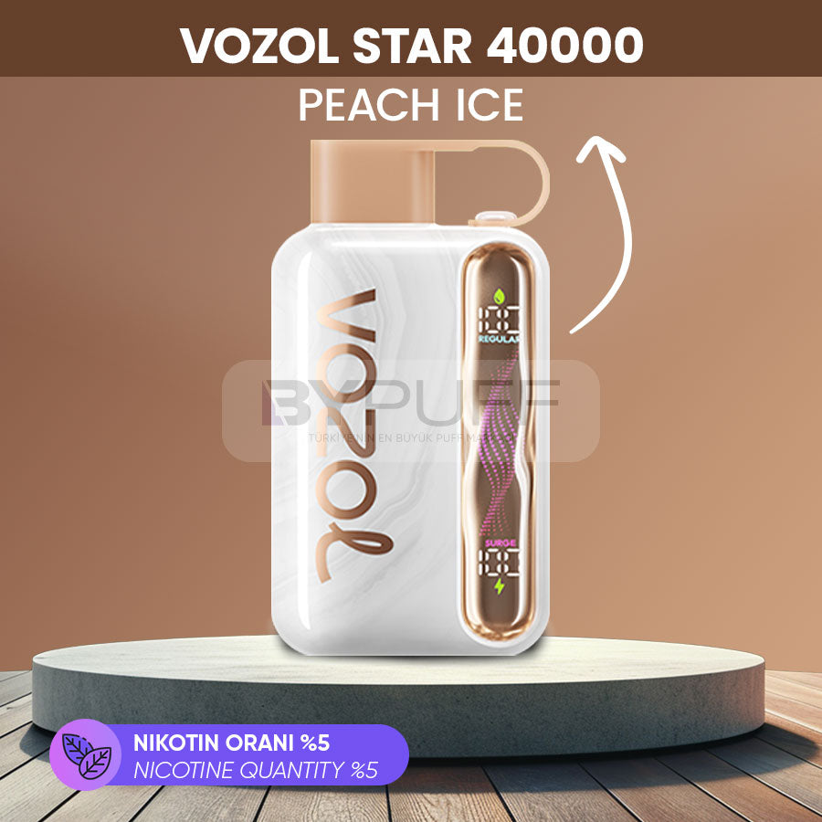 Vozol Star 40000 - Peach Ice