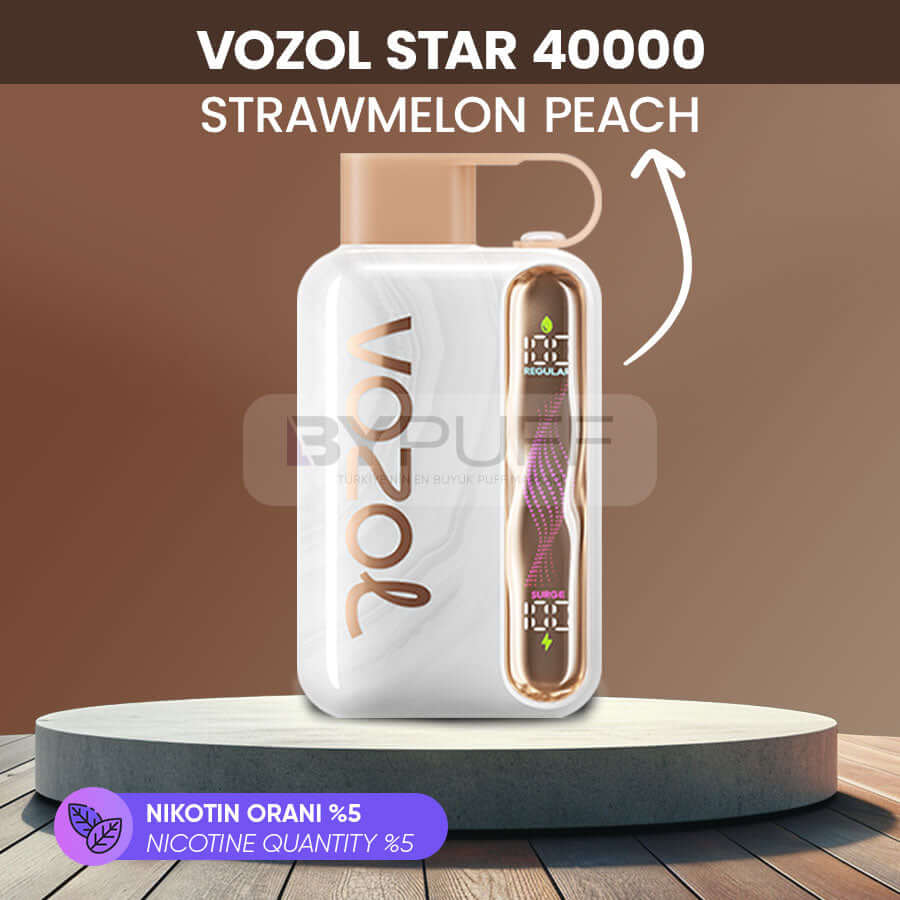 Vozol Star 40000 - Strawmelon Peach